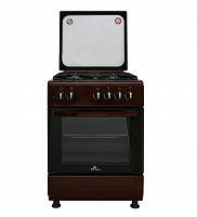 Кухонная плита DeLuxe 606040.24-002г (кр) чуг реш коричневая