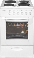 Кухонная плита Лысьва ЭП 411 МС белая со стеклянной крышкой