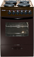 Кухонная плита Лысьва ЭП 411 МС коричневый без крышки