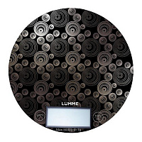 Кухонные весы LUMME LU-1317 титан/орнамент